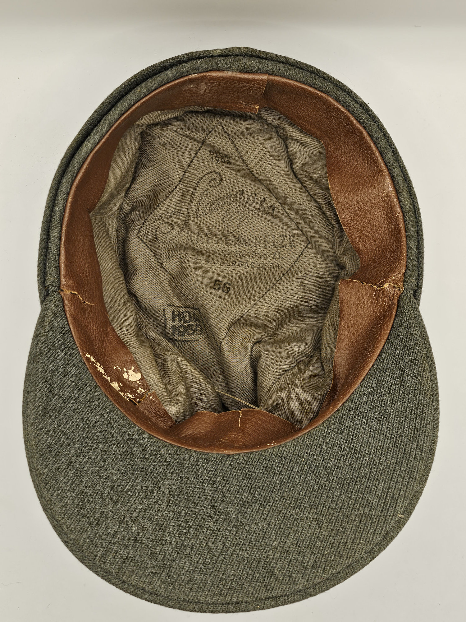 postwar german/austrian officer's field cap (1959 postwar german/austrian officer's field cap (1959