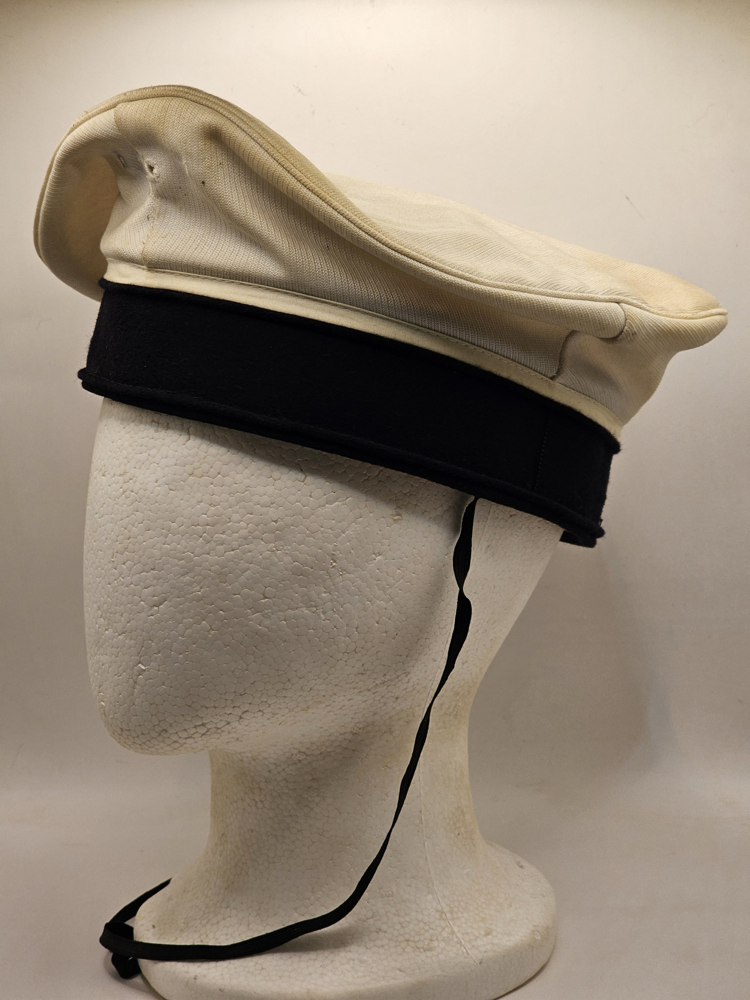 west german bundesmarine tropical summer cap – codeba kg (dated 5/68) west german bundesmarine tropical summer cap – codeba kg (dated 5/68)