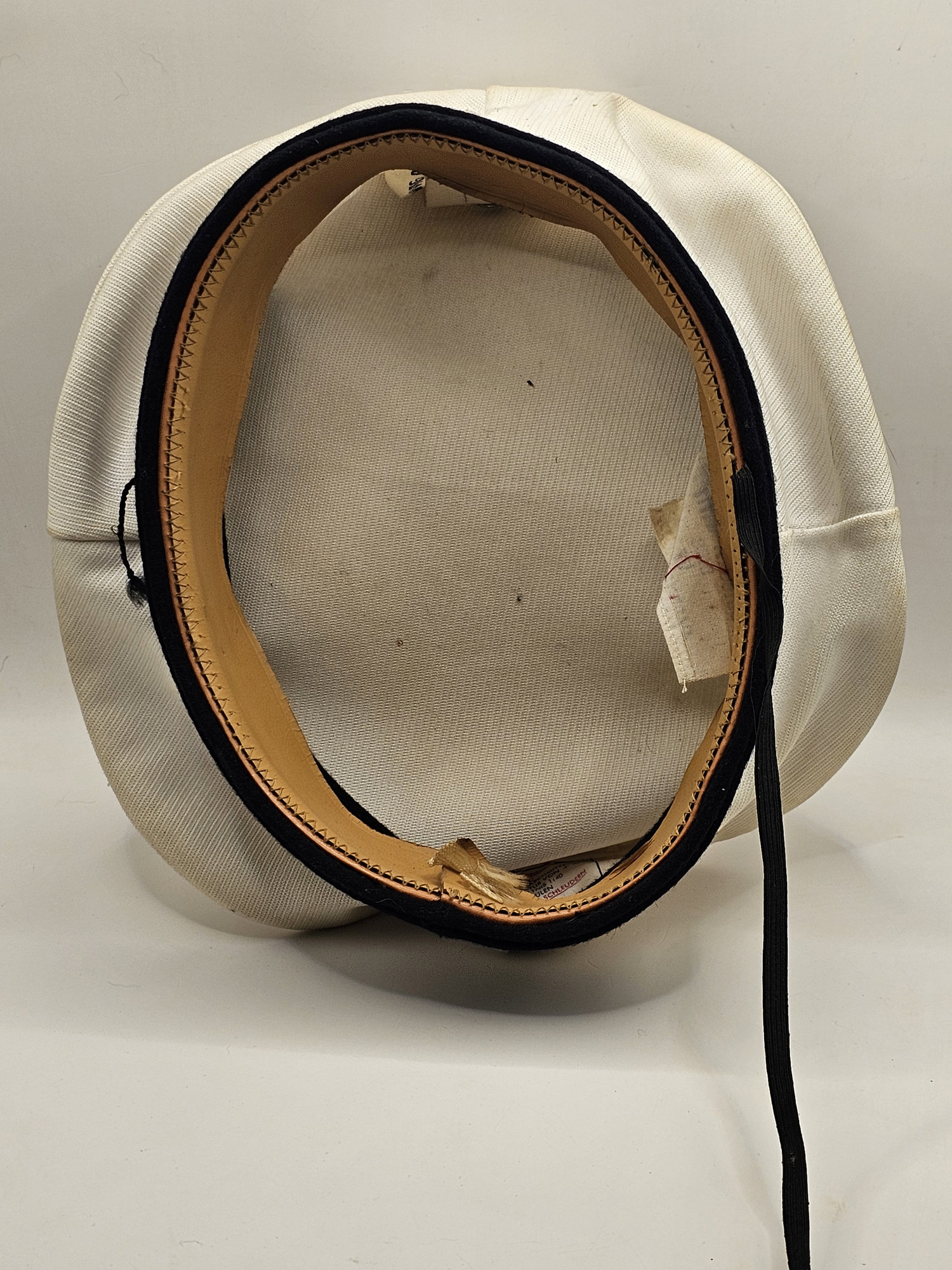 west german bundesmarine tropical summer cap – codeba kg (dated 5/68) west german bundesmarine tropical summer cap – codeba kg (dated 5/68)