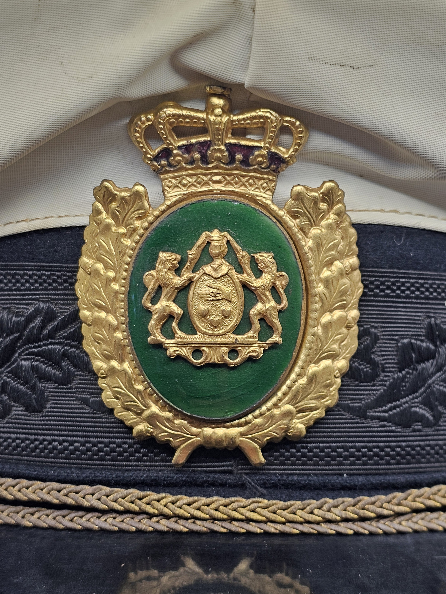 royal danish navy officer’s visor cap (postwar) royal danish navy officer’s visor cap (postwar)