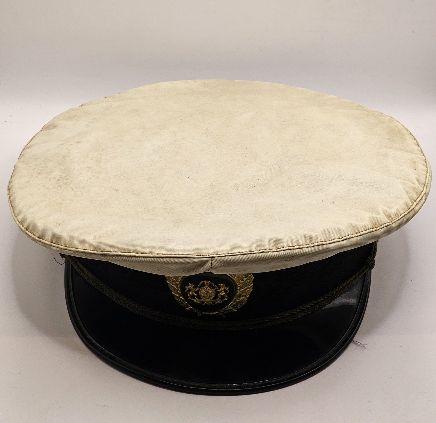 royal danish navy officer’s visor cap (postwar) royal danish navy officer’s visor cap (postwar)