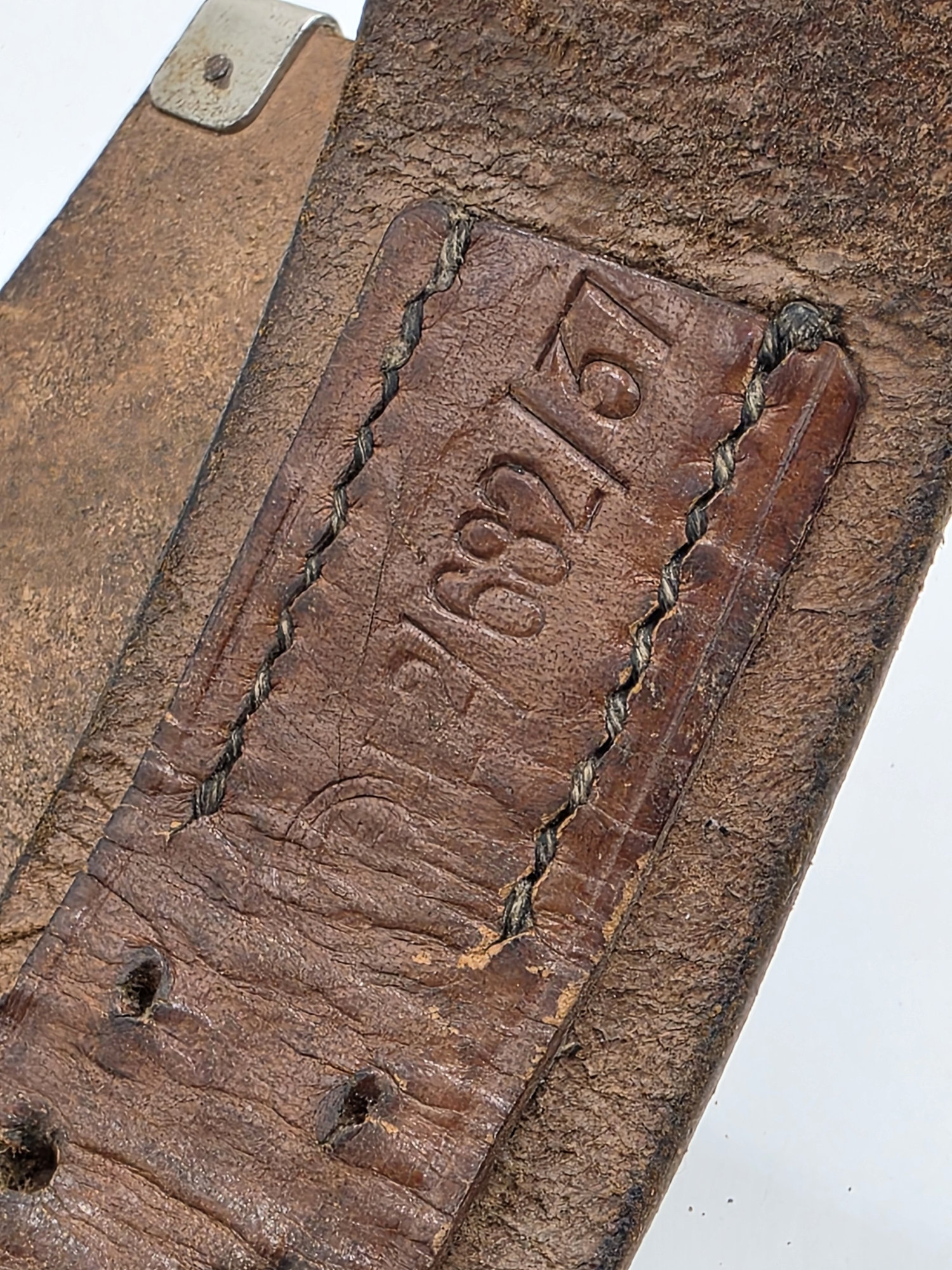 ww2 german luftwaffe enlisted leather service belt (rzm l2/682/37) ww2 german luftwaffe enlisted leather service belt (rzm l2/682/37)