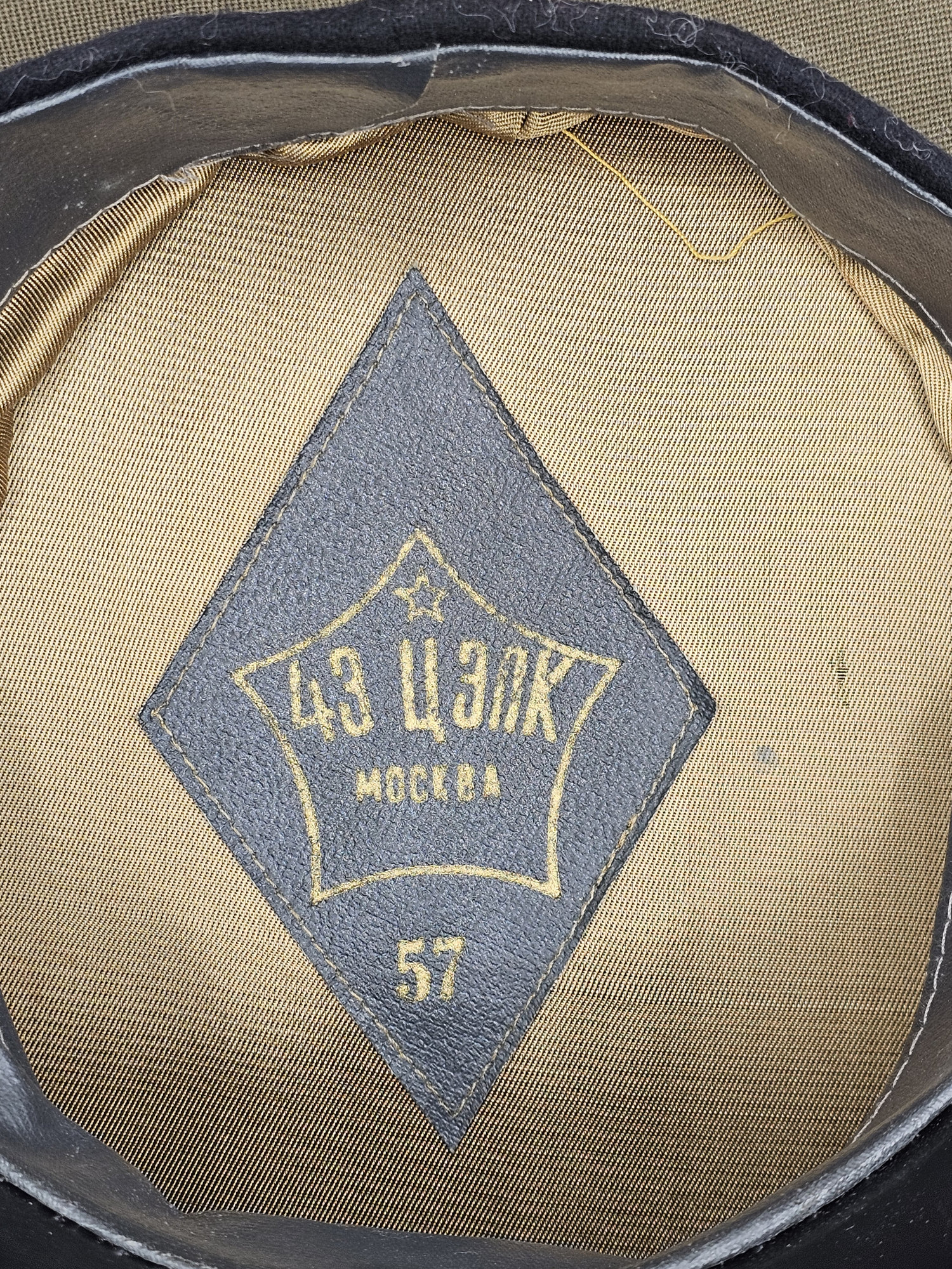 soviet general officer’s parade visor cap – six star configuration soviet general officer’s parade visor cap – six star configuration