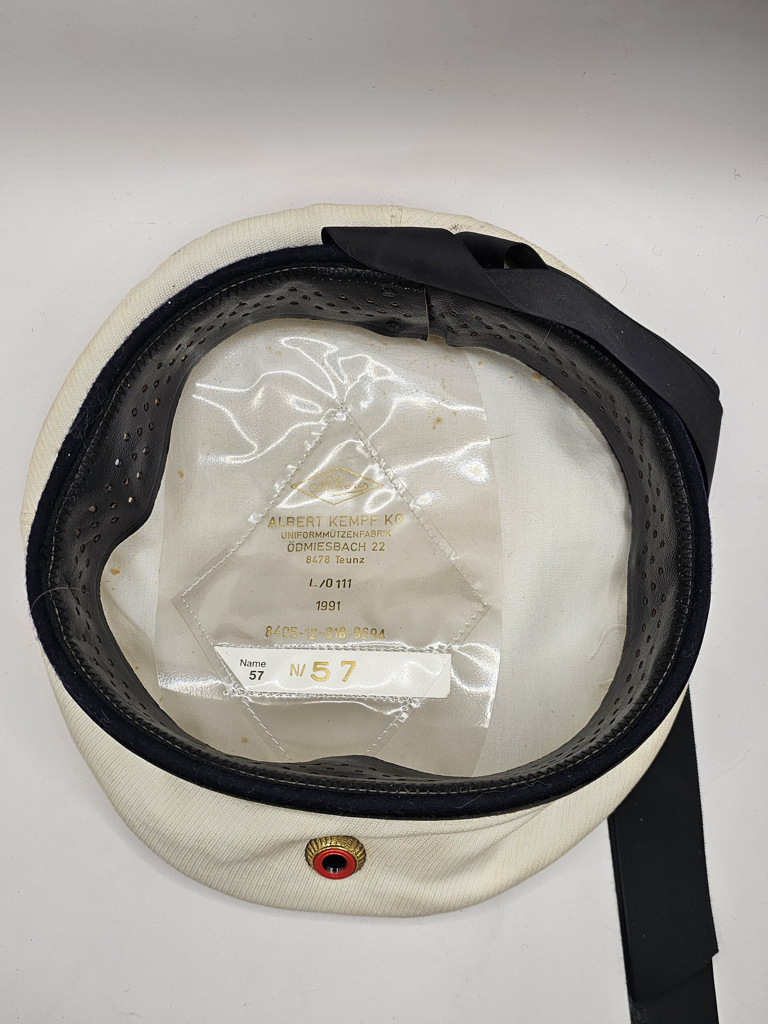 west german bundesmarine enlisted sailor’s tropical cap west german bundesmarine enlisted sailor’s tropical cap