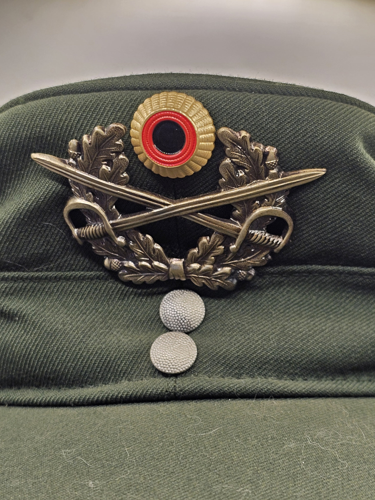 west german bundeswehr m43 field cap – cavalry officer (1979) west german bundeswehr m43 field cap – cavalry officer (1979)