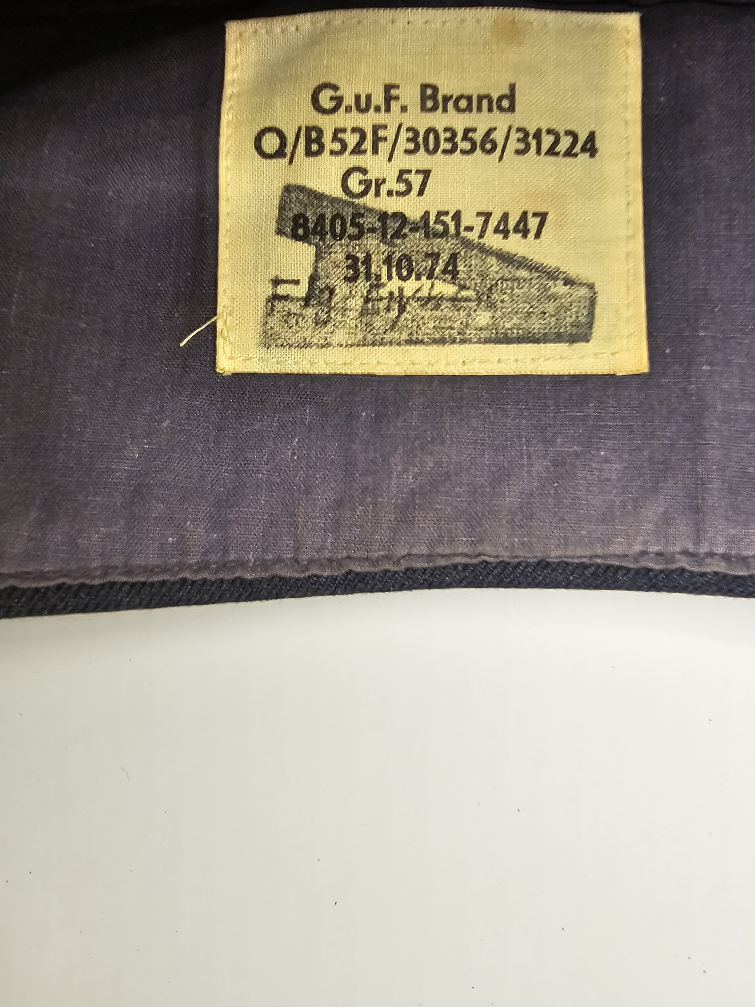 postwar german bundeswehr luftwaffe side cap (1974) postwar german bundeswehr luftwaffe side cap (1974)
