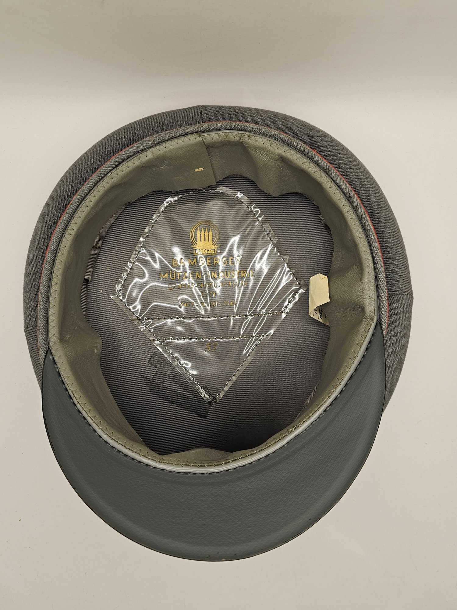 west german bundeswehr cavalry officer’s visor cap west german bundeswehr cavalry officer’s visor cap