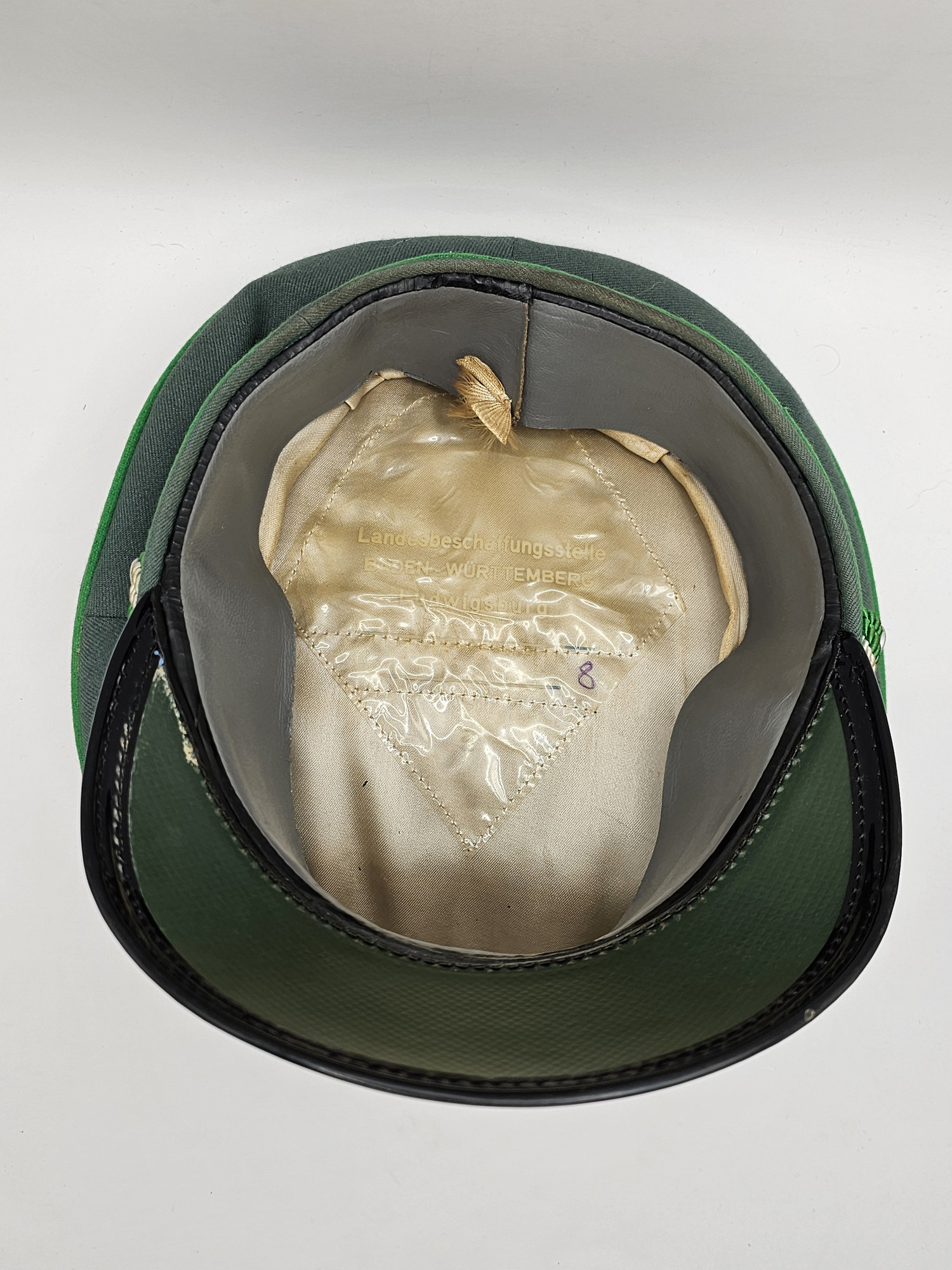 west german police visor cap – baden württemberg (postwar) west german police visor cap – baden württemberg (postwar)